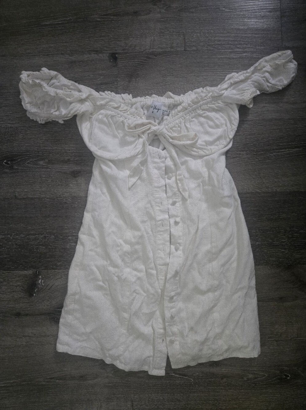 White Women's Off-Shoulder Nightgown - Brand: